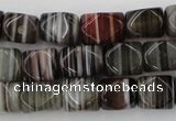 CNG801 15.5 inches 8*12mm faceted nuggets agate gemstone beads