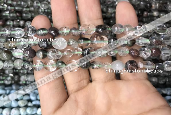 CNG8010 15.5 inches 6*8mm nuggets phantom quartz beads