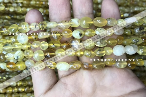 CNG8012 15.5 inches 6*8mm nuggets yellow opal beads wholesale