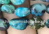 CNG8018 15.5 inches 6*8mm nuggets chrysocolla gemstone beads