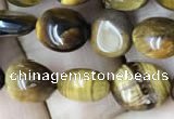 CNG8020 15.5 inches 6*8mm nuggets yellow tiger eye beads