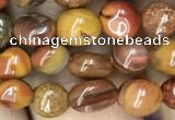 CNG8022 15.5 inches 6*8mm nuggets red moss agate beads