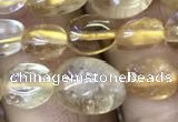 CNG8034 15.5 inches 6*9mm nuggets citrine beads wholesale