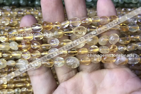 CNG8034 15.5 inches 6*9mm nuggets citrine beads wholesale