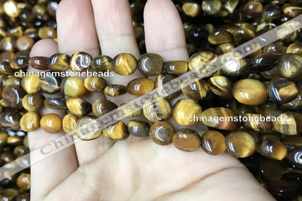 CNG8048 15.5 inches 8*10mm nuggets yellow tiger eye beads