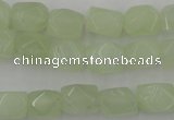 CNG806 15.5 inches 8*12mm faceted nuggets New jade beads