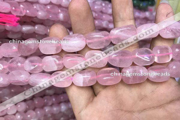 CNG8060 15.5 inches 8*10mm - 10*14mmm nuggets rose quartz beads