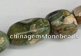 CNG81 15.5 inches 10*20mm - 20*35mm nuggets rhyolite gemstone beads