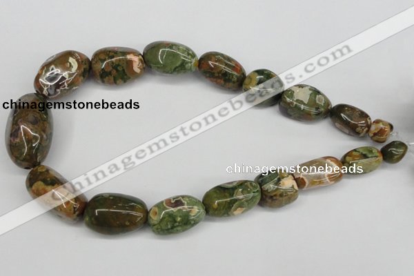 CNG81 15.5 inches 10*20mm - 20*35mm nuggets rhyolite gemstone beads