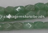 CNG810 15.5 inches 8*12mm faceted nuggets green aventurine beads
