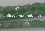 CNG810 15.5 inches 8*12mm faceted nuggets green aventurine beads