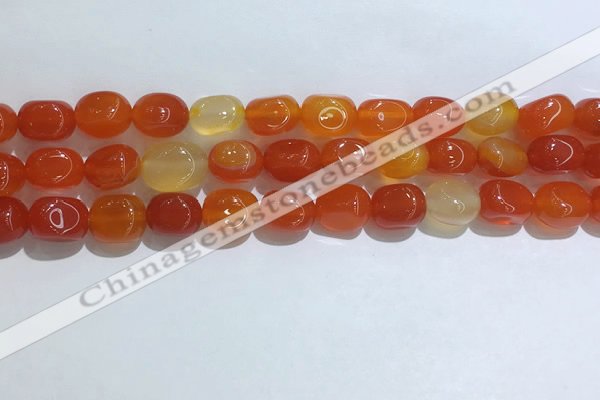 CNG8118 15.5 inches 8*12mm nuggets agate beads wholesale