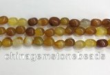 CNG8124 15.5 inches 8*12mm nuggets agate beads wholesale