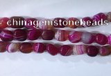 CNG8133 15.5 inches 8*12mm nuggets striped agate beads wholesale