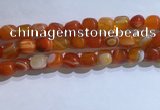 CNG8134 15.5 inches 8*12mm nuggets striped agate beads wholesale