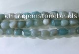 CNG8136 15.5 inches 8*12mm nuggets striped agate beads wholesale