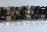 CNG8142 15.5 inches 8*12mm nuggets striped agate beads wholesale