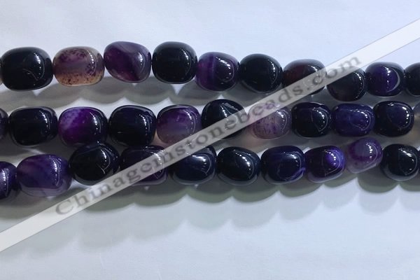 CNG8152 15.5 inches 10*14mm nuggets agate beads wholesale