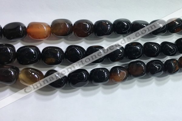 CNG8160 15.5 inches 10*14mm nuggets agate beads wholesale