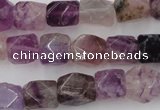 CNG817 15.5 inches 9*12mm faceted nuggets fluorite beads