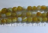 CNG8185 15.5 inches 10*14mm nuggets striped agate beads wholesale