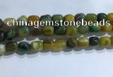 CNG8193 15.5 inches 10*14mm nuggets striped agate beads wholesale