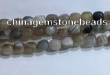 CNG8194 15.5 inches 10*14mm nuggets striped agate beads wholesale