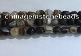 CNG8196 15.5 inches 10*14mm nuggets striped agate beads wholesale