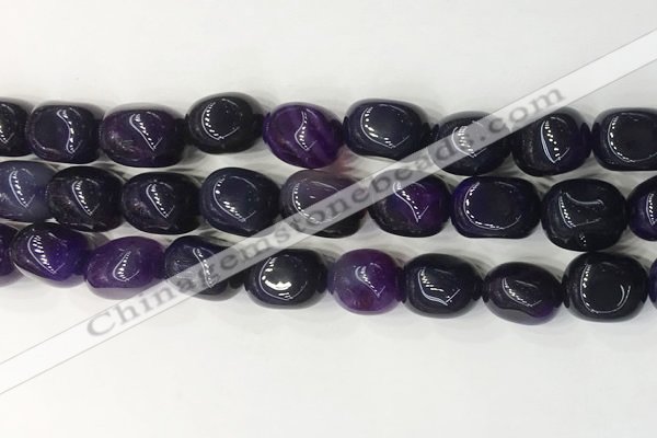 CNG8206 15.5 inches 12*16mm nuggets agate beads wholesale