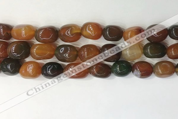 CNG8210 15.5 inches 12*16mm nuggets agate beads wholesale