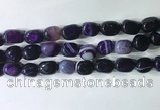 CNG8227 15.5 inches 12*16mm nuggets striped agate beads wholesale