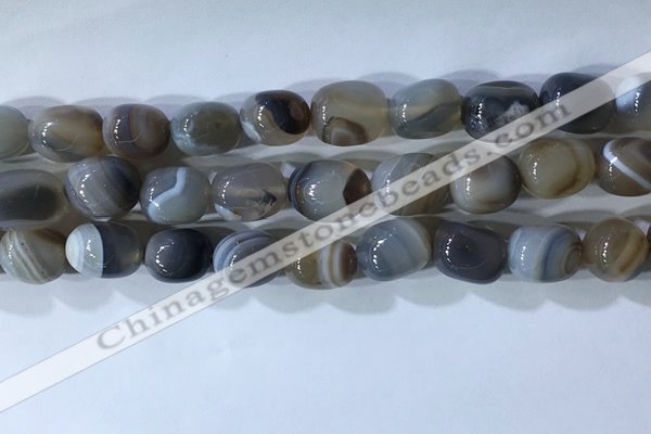 CNG8237 15.5 inches 12*16mm nuggets striped agate beads wholesale