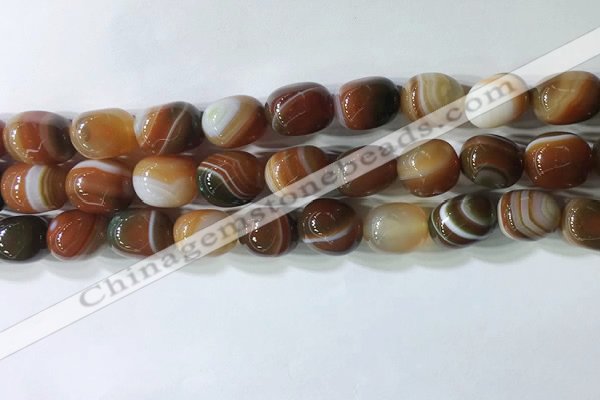 CNG8238 15.5 inches 12*16mm nuggets striped agate beads wholesale