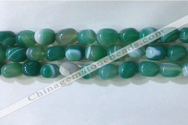 CNG8273 15.5 inches 13*18mm nuggets striped agate beads wholesale