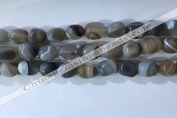 CNG8277 15.5 inches 13*18mm nuggets striped agate beads wholesale
