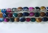 CNG8282 15.5 inches 13*18mm nuggets striped agate beads wholesale
