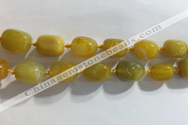 CNG8290 15.5 inches 15*20mm nuggets agate beads wholesale