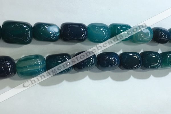 CNG8300 15.5 inches 15*20mm nuggets agate beads wholesale