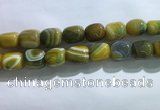 CNG8312 15.5 inches 15*20mm nuggets striped agate beads wholesale