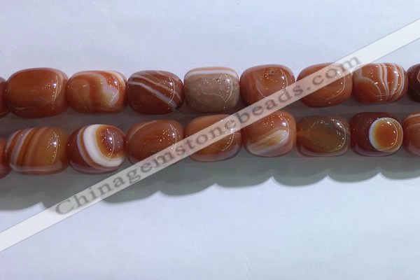 CNG8315 15.5 inches 15*20mm nuggets striped agate beads wholesale