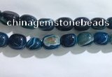 CNG8317 15.5 inches 15*20mm nuggets striped agate beads wholesale