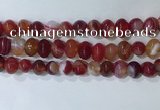 CNG8346 15.5 inches 10*12mm nuggets striped agate beads wholesale