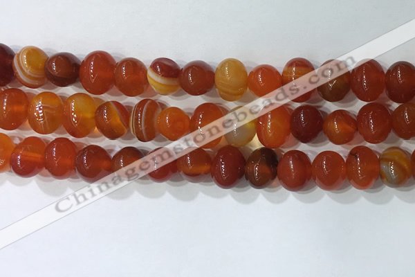 CNG8347 15.5 inches 10*12mm nuggets striped agate beads wholesale