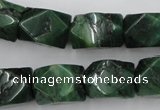 CNG838 15.5 inches 13*18mm faceted nuggets African jade beads