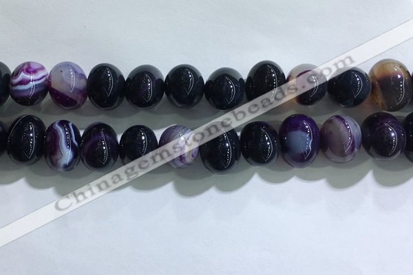 CNG8381 15.5 inches 12*16mm nuggets striped agate beads wholesale