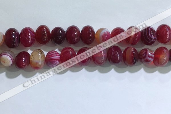 CNG8382 15.5 inches 12*16mm nuggets striped agate beads wholesale