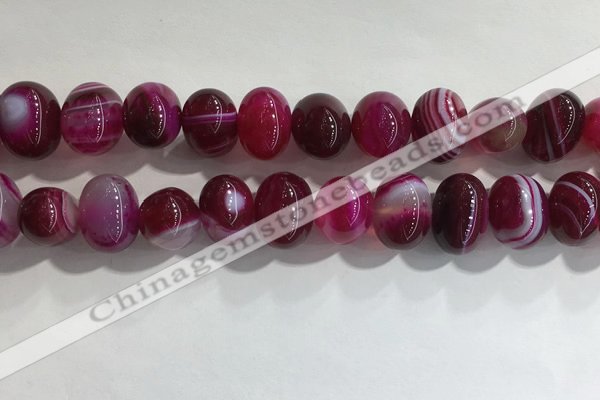 CNG8383 15.5 inches 12*16mm nuggets striped agate beads wholesale