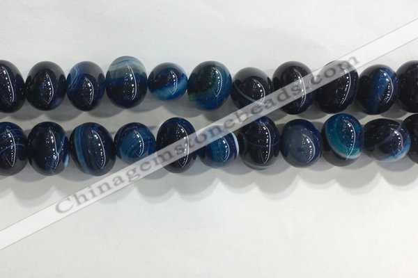 CNG8384 15.5 inches 12*16mm nuggets striped agate beads wholesale