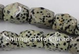 CNG841 15.5 inches 13*18mm faceted nuggets dalmatian jasper beads