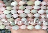 CNG8516 15.5 inches 8*12mm - 10*15mm faceted nuggets morganite beads